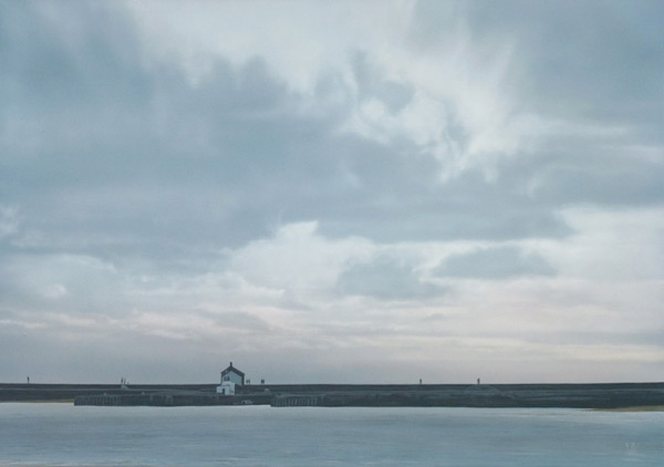 WATTS,-Terry---Winter-afternoon-Lyme-Regis