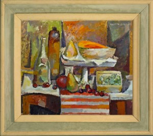 WILLIAM McCANCE Still life with a melon