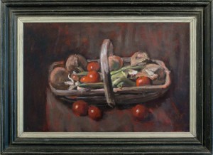 GEORGE WEISSBORT A trug full of vegetables